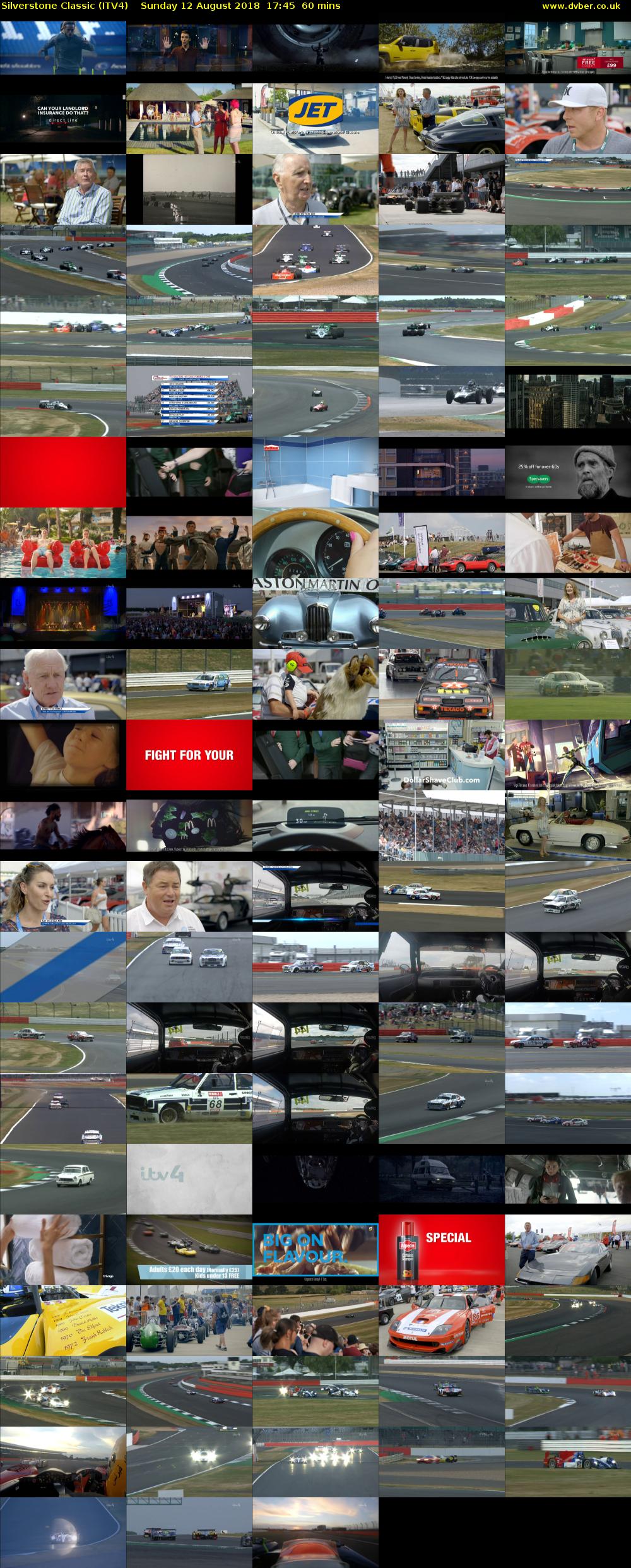 Silverstone Classic (ITV4) Sunday 12 August 2018 17:45 - 18:45