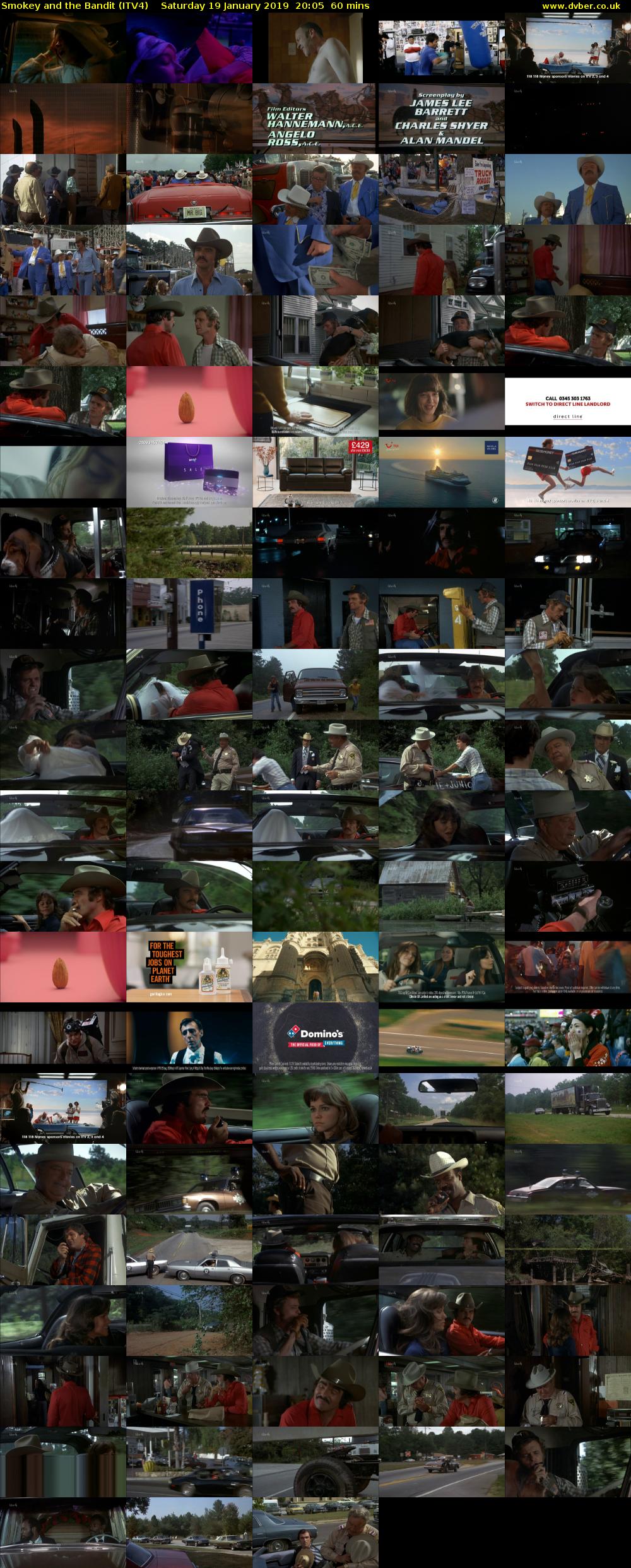 Smokey and the Bandit (ITV4) Saturday 19 January 2019 20:05 - 21:05