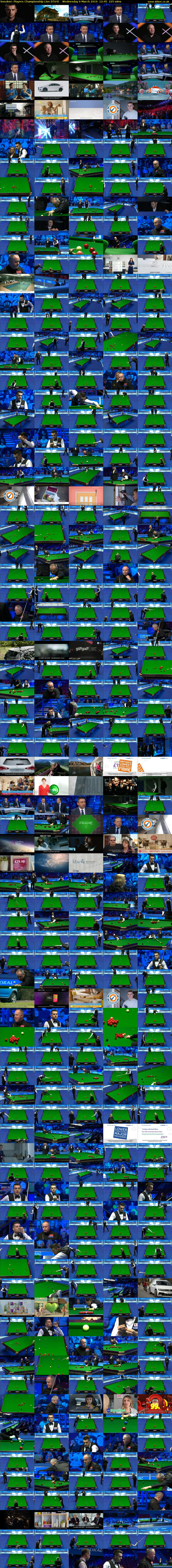 Snooker: Players Championship Live (ITV4) Wednesday 6 March 2019 12:45 - 16:30