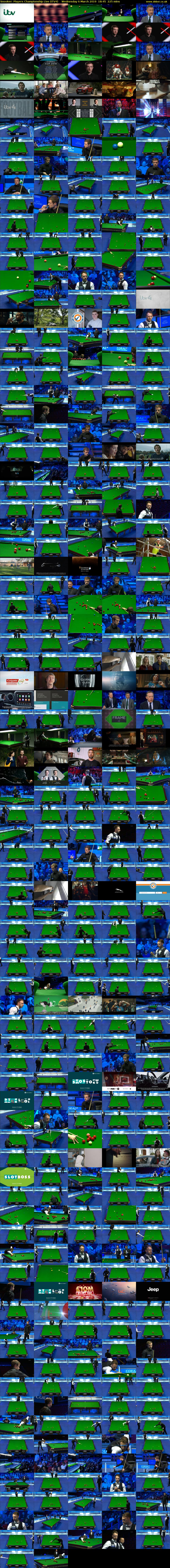 Snooker: Players Championship Live (ITV4) Wednesday 6 March 2019 18:45 - 22:30