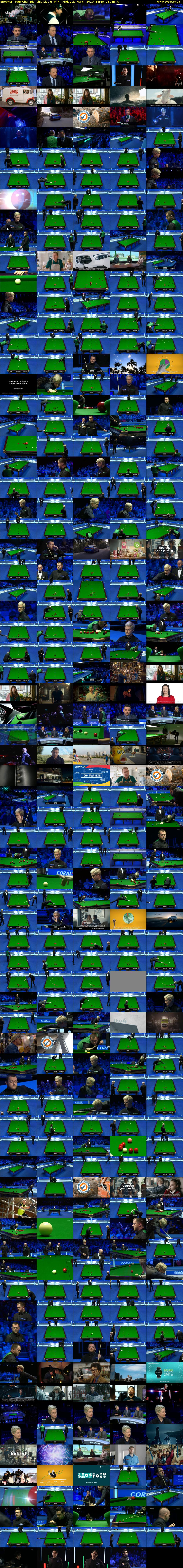 Snooker: Tour Championship Live (ITV4) Friday 22 March 2019 18:45 - 22:15
