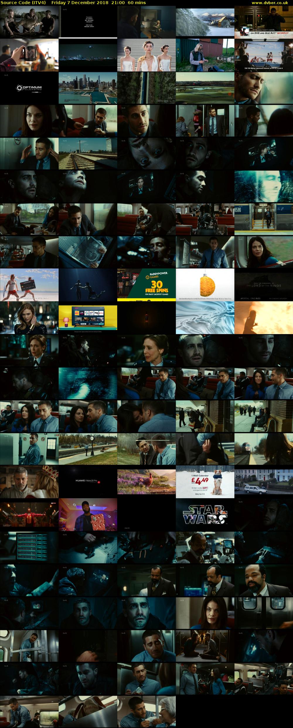 Source Code (ITV4) Friday 7 December 2018 21:00 - 22:00
