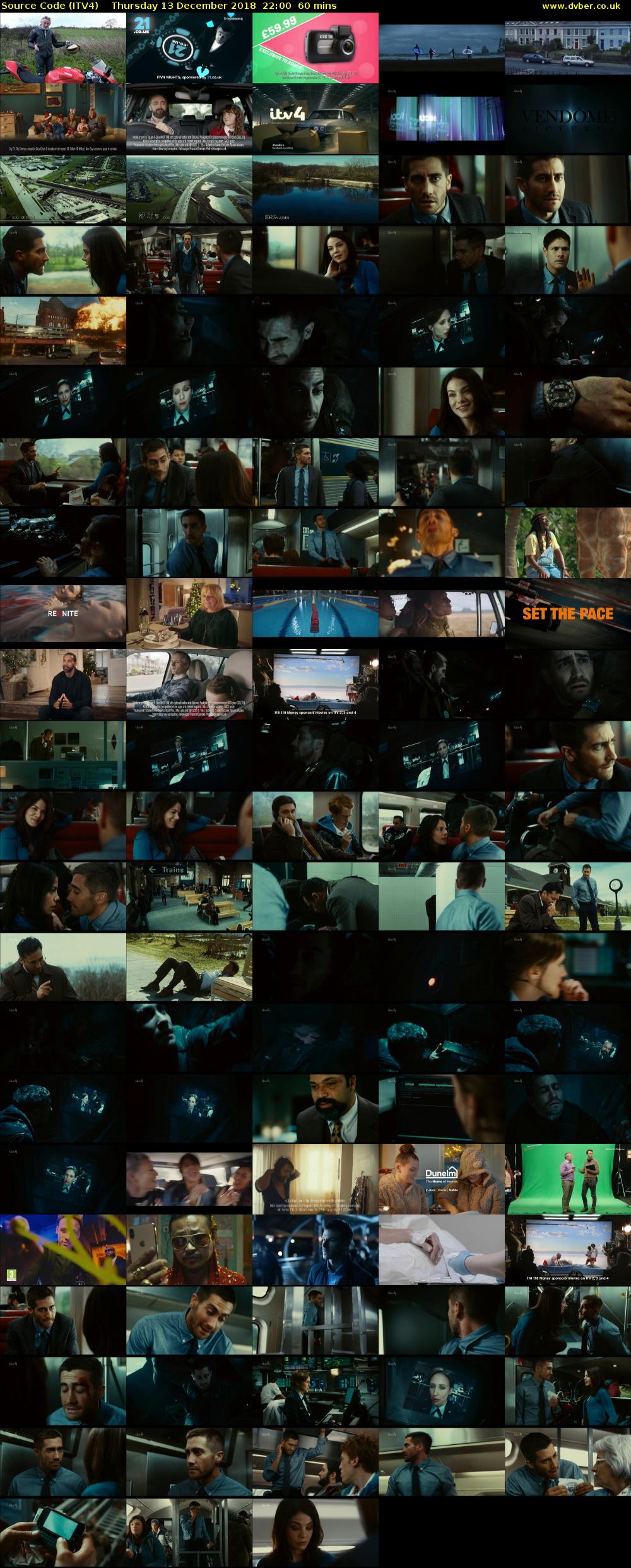 Source Code (ITV4) Thursday 13 December 2018 22:00 - 23:00