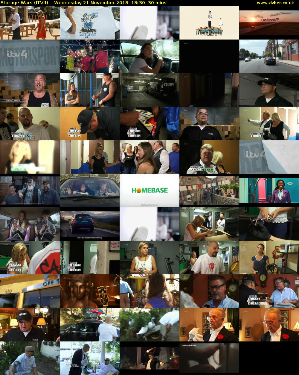 Storage Wars (ITV4) Wednesday 21 November 2018 18:30 - 19:00
