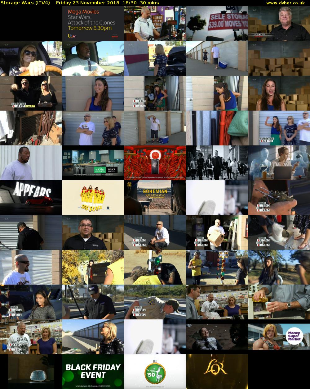 Storage Wars (ITV4) Friday 23 November 2018 18:30 - 19:00