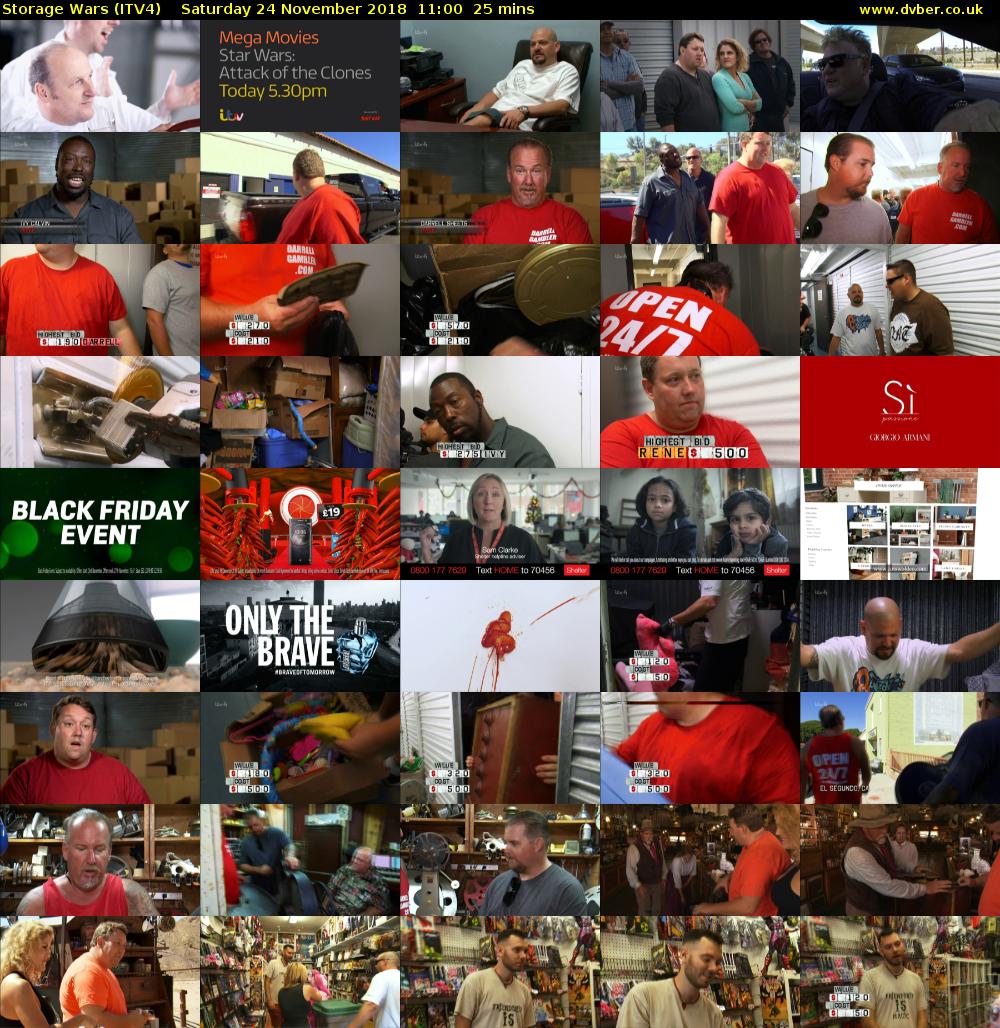 Storage Wars (ITV4) Saturday 24 November 2018 11:00 - 11:25