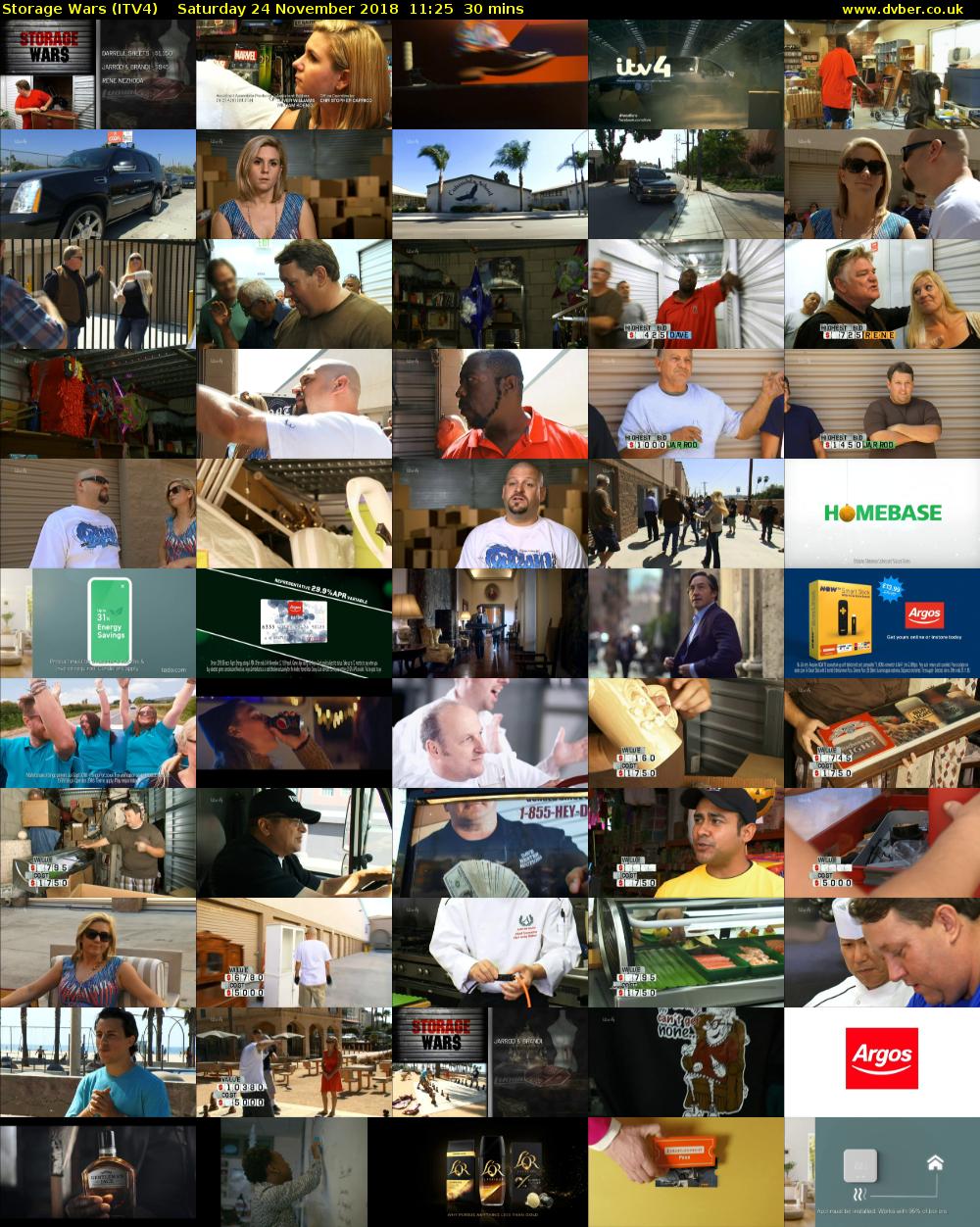 Storage Wars (ITV4) Saturday 24 November 2018 11:25 - 11:55