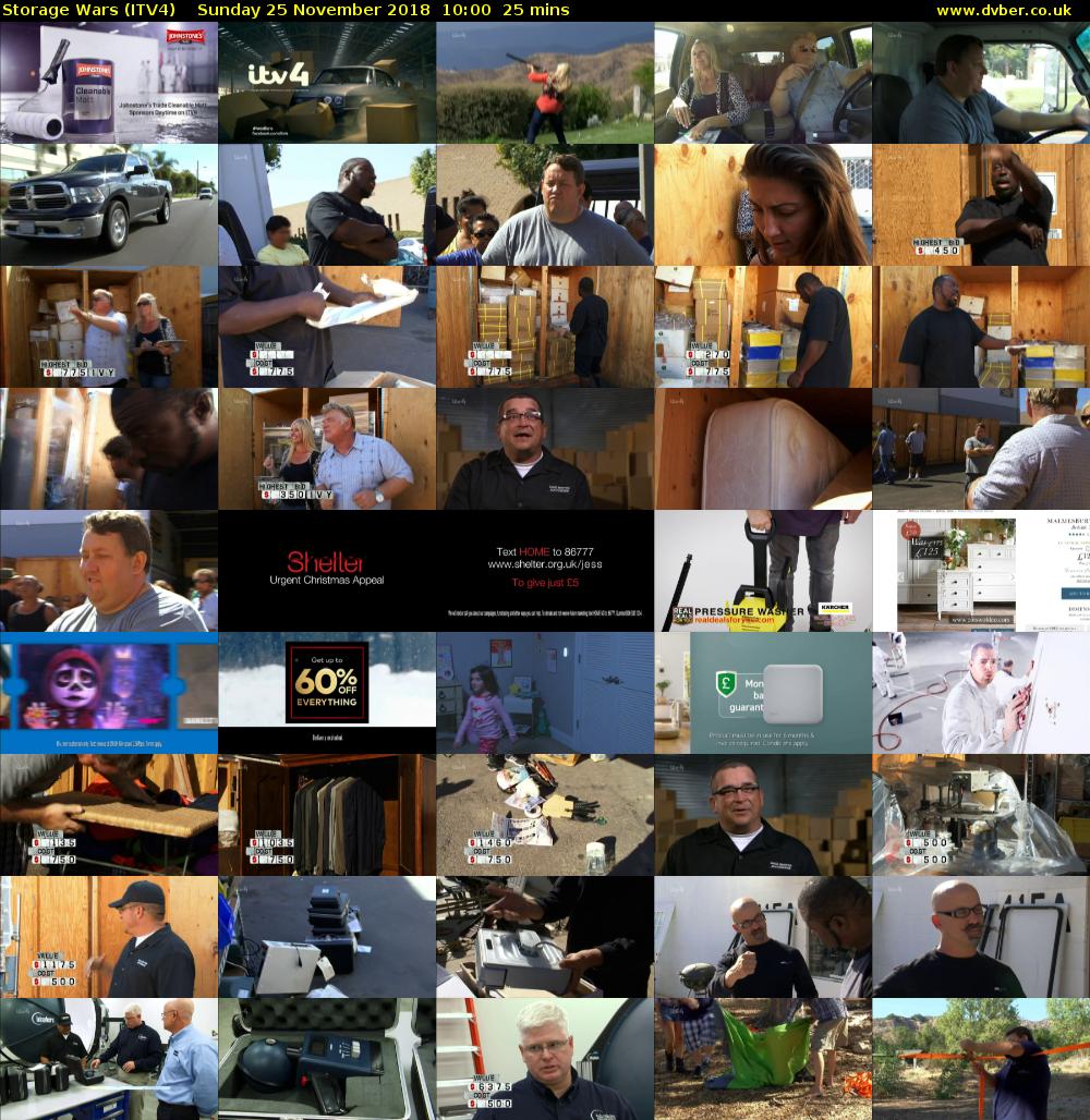 Storage Wars (ITV4) Sunday 25 November 2018 10:00 - 10:25