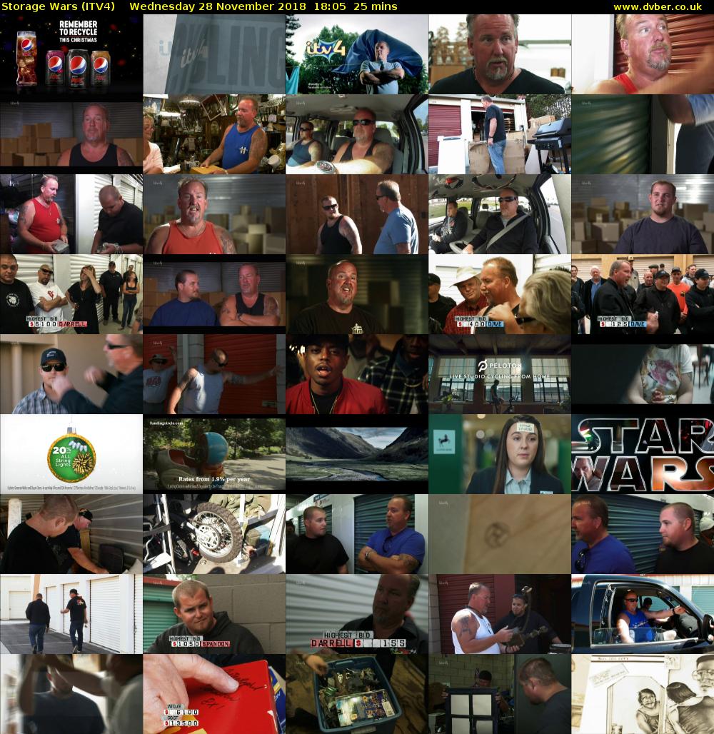 Storage Wars (ITV4) Wednesday 28 November 2018 18:05 - 18:30