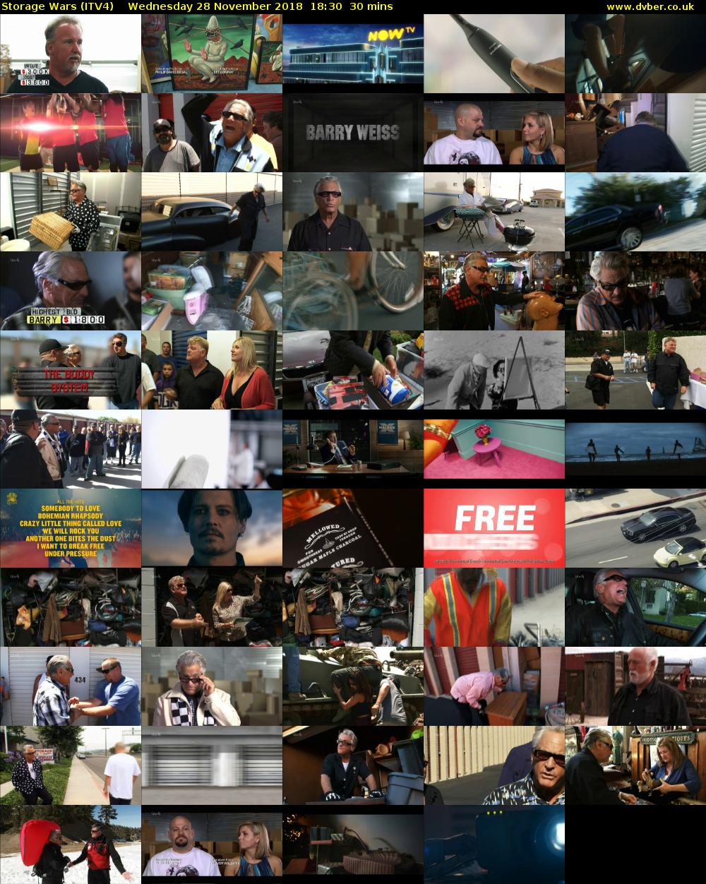 Storage Wars (ITV4) Wednesday 28 November 2018 18:30 - 19:00