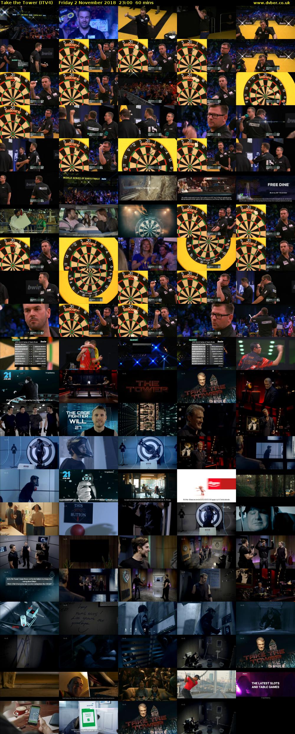 Take the Tower (ITV4) Friday 2 November 2018 23:00 - 00:00