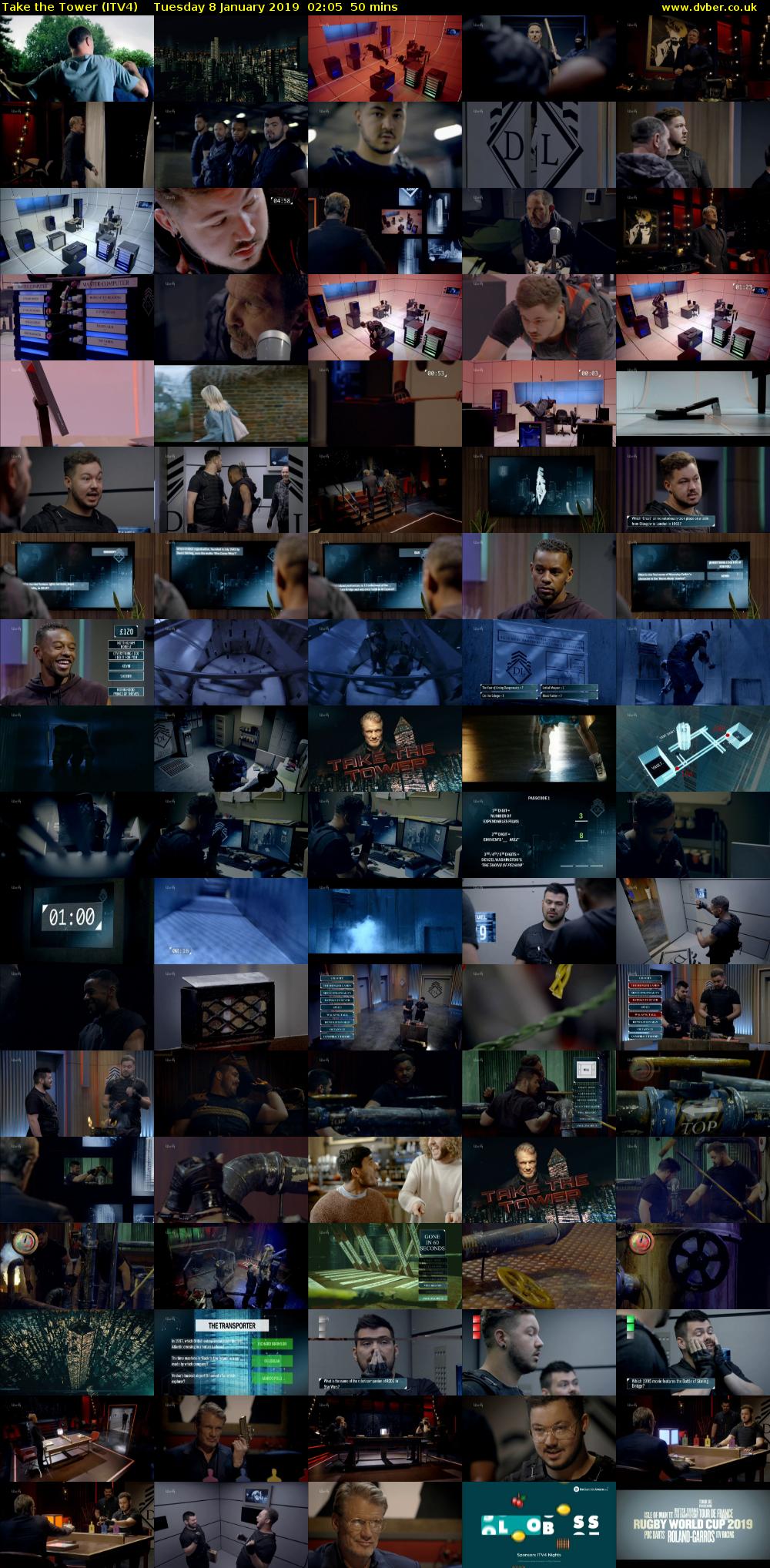 Take the Tower (ITV4) Tuesday 8 January 2019 02:05 - 02:55