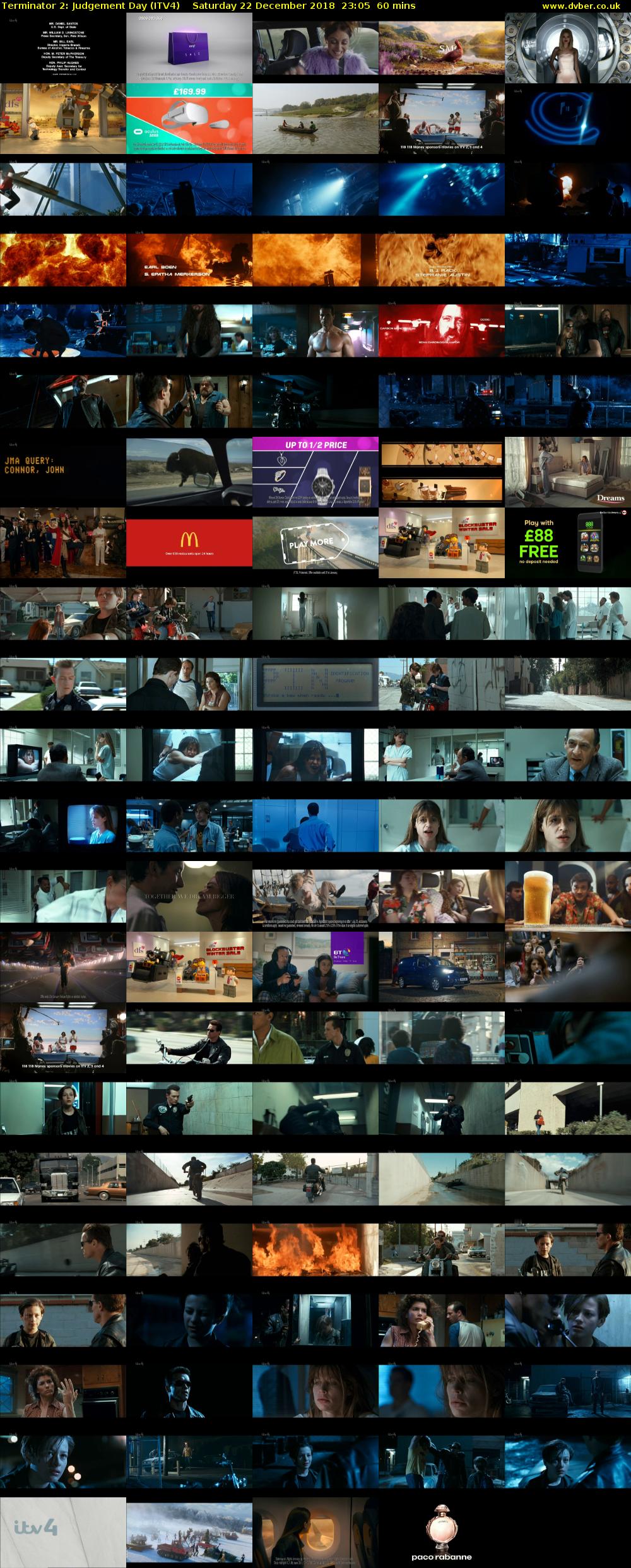 Terminator 2: Judgement Day (ITV4) Saturday 22 December 2018 23:05 - 00:05