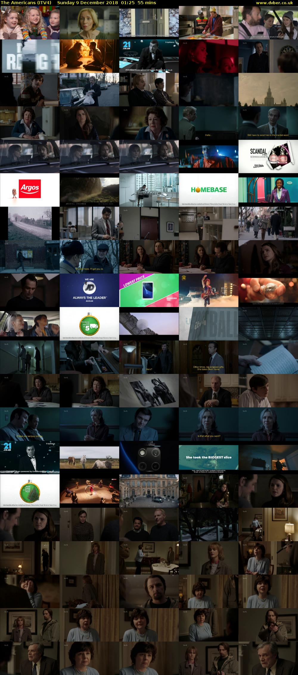 The Americans (ITV4) Sunday 9 December 2018 01:25 - 02:20