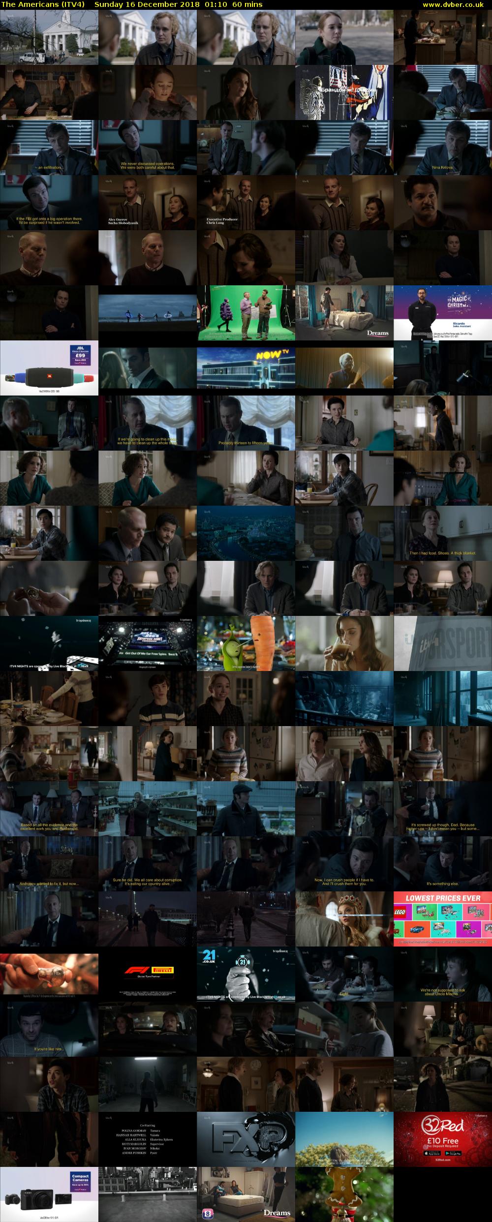 The Americans (ITV4) Sunday 16 December 2018 01:10 - 02:10