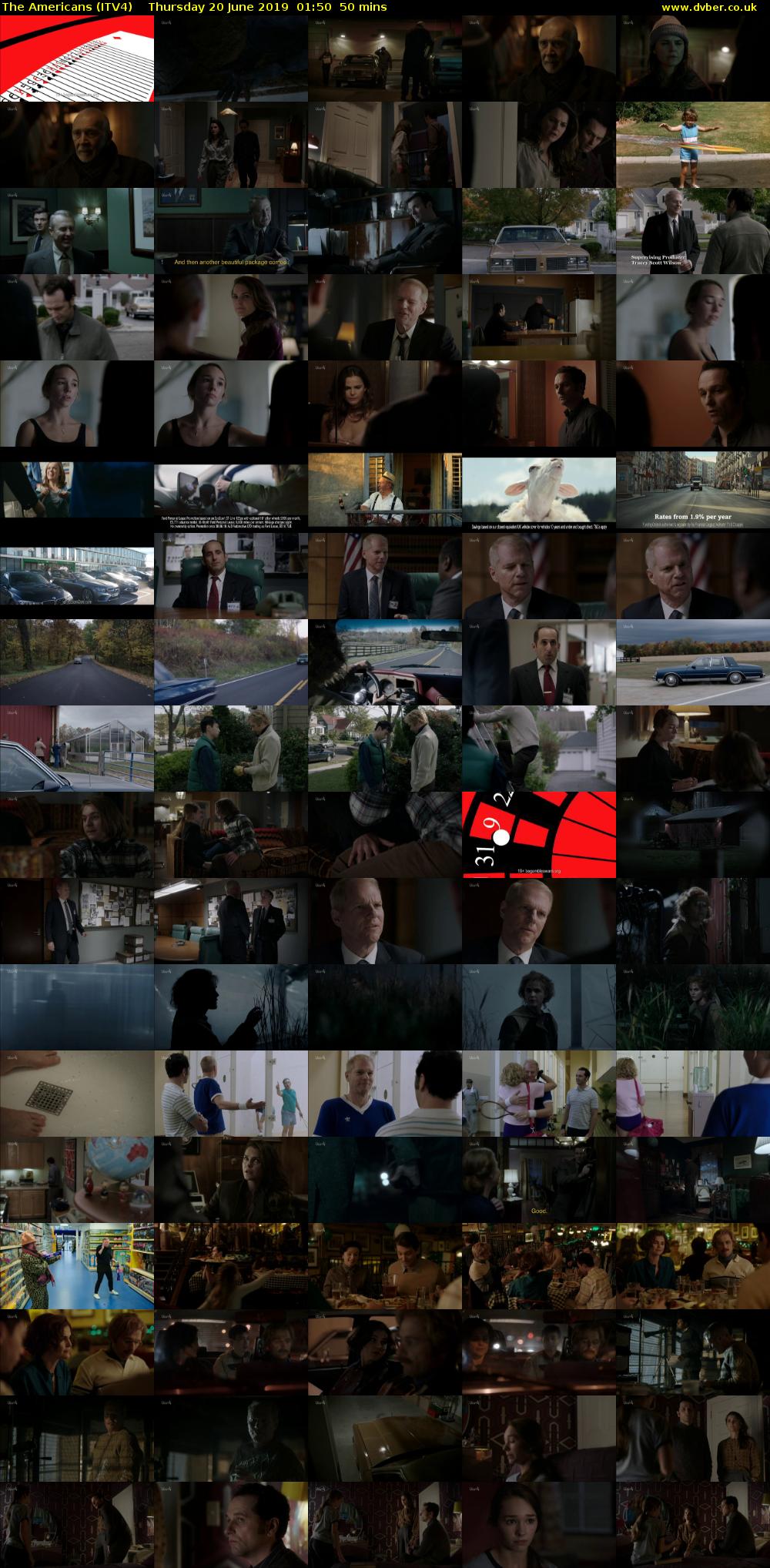 The Americans (ITV4) Thursday 20 June 2019 01:50 - 02:40
