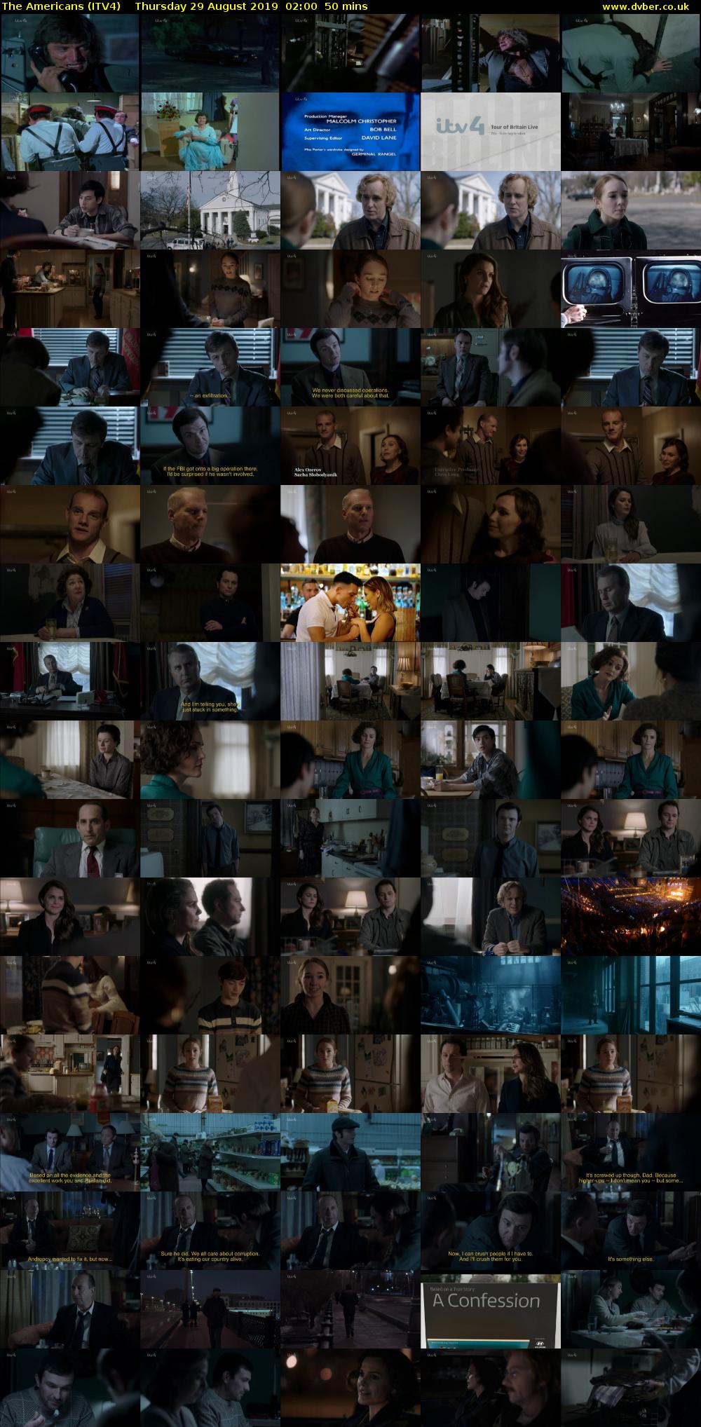 The Americans (ITV4) Thursday 29 August 2019 02:00 - 02:50