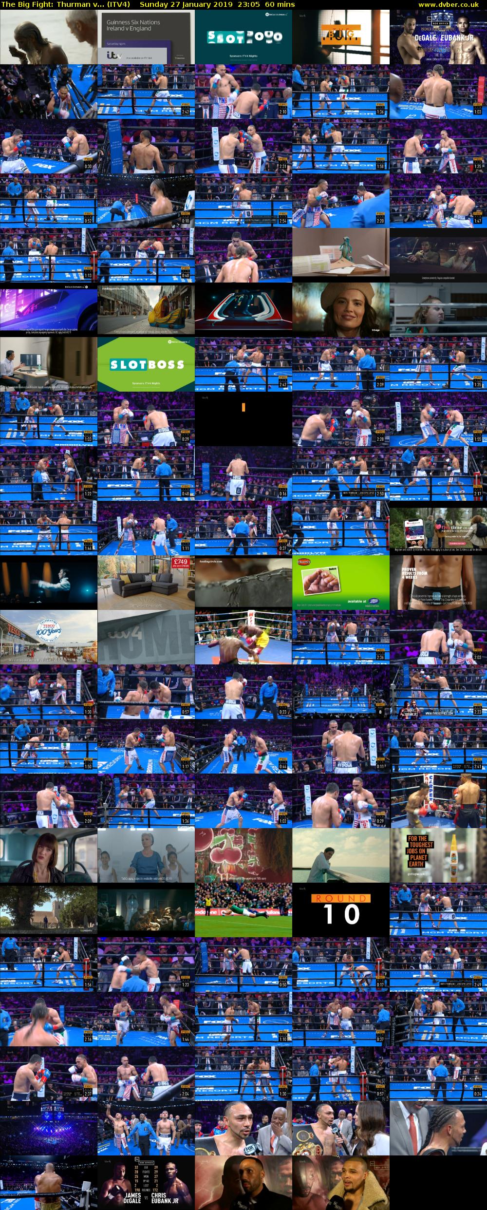 The Big Fight: Thurman v... (ITV4) Sunday 27 January 2019 23:05 - 00:05