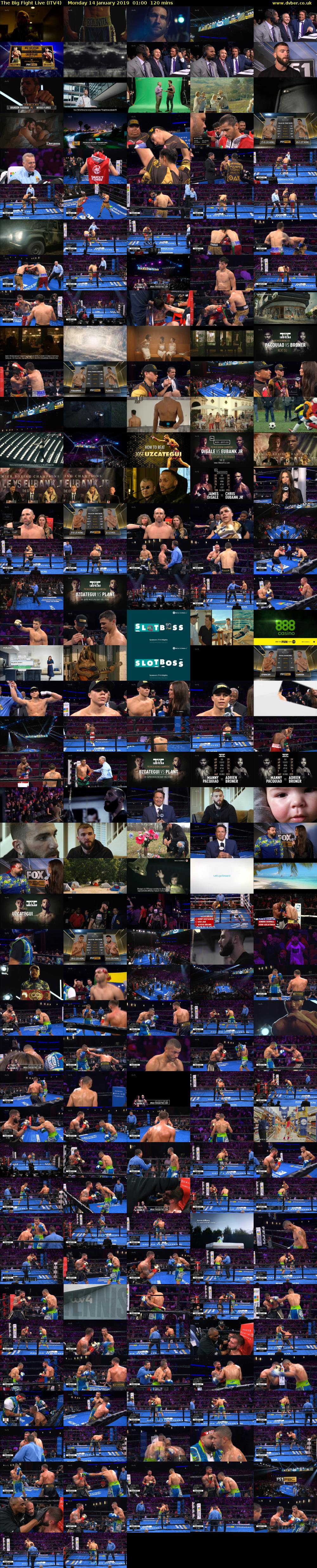 The Big Fight Live (ITV4) Monday 14 January 2019 01:00 - 03:00