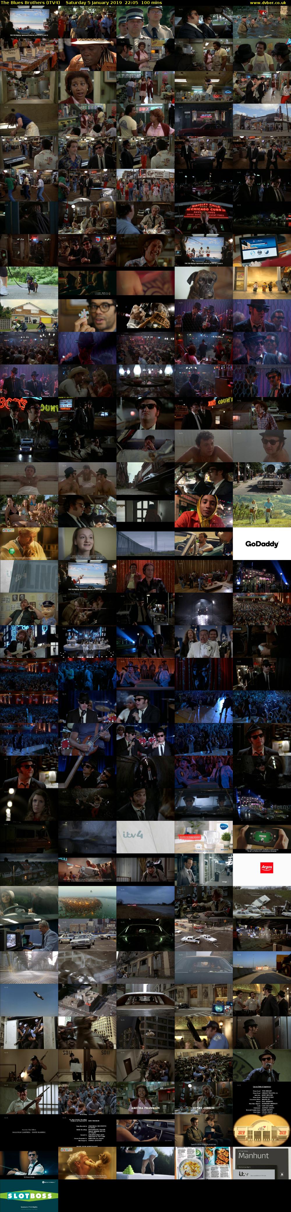 The Blues Brothers (ITV4) Saturday 5 January 2019 22:05 - 23:45