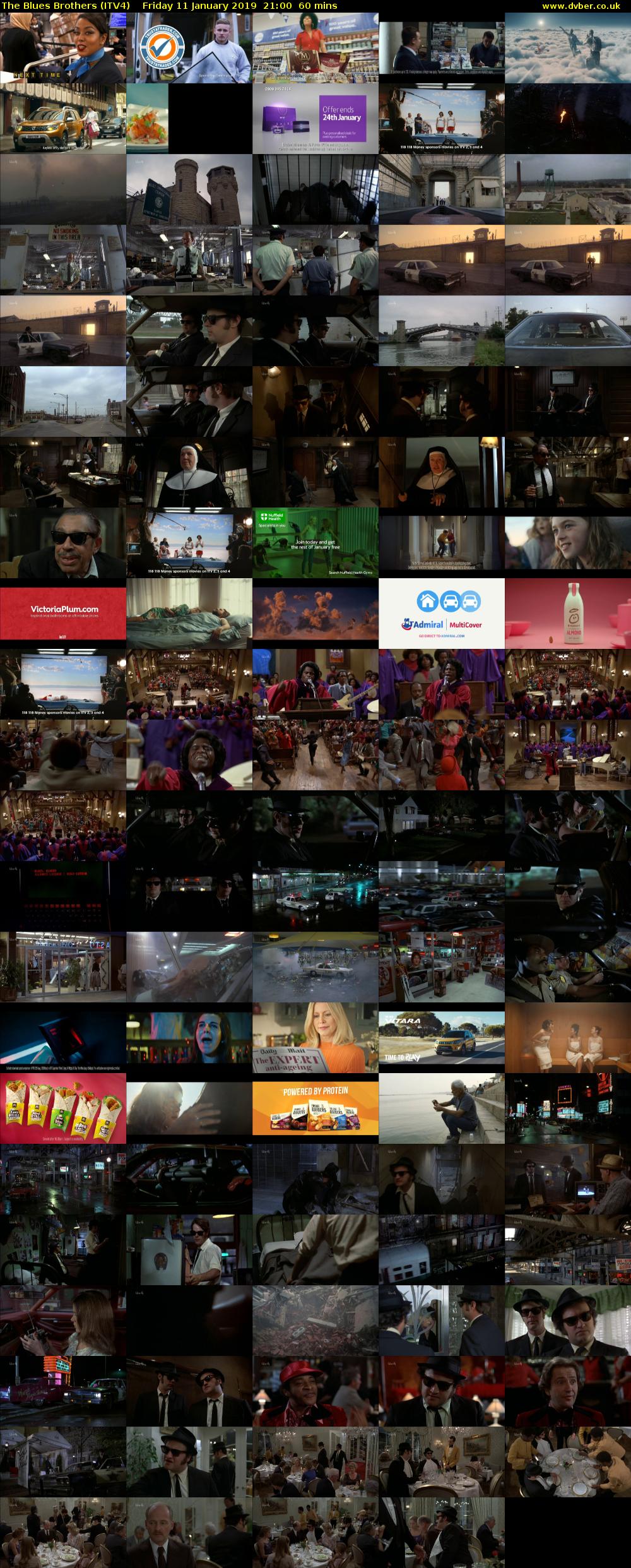 The Blues Brothers (ITV4) Friday 11 January 2019 21:00 - 22:00