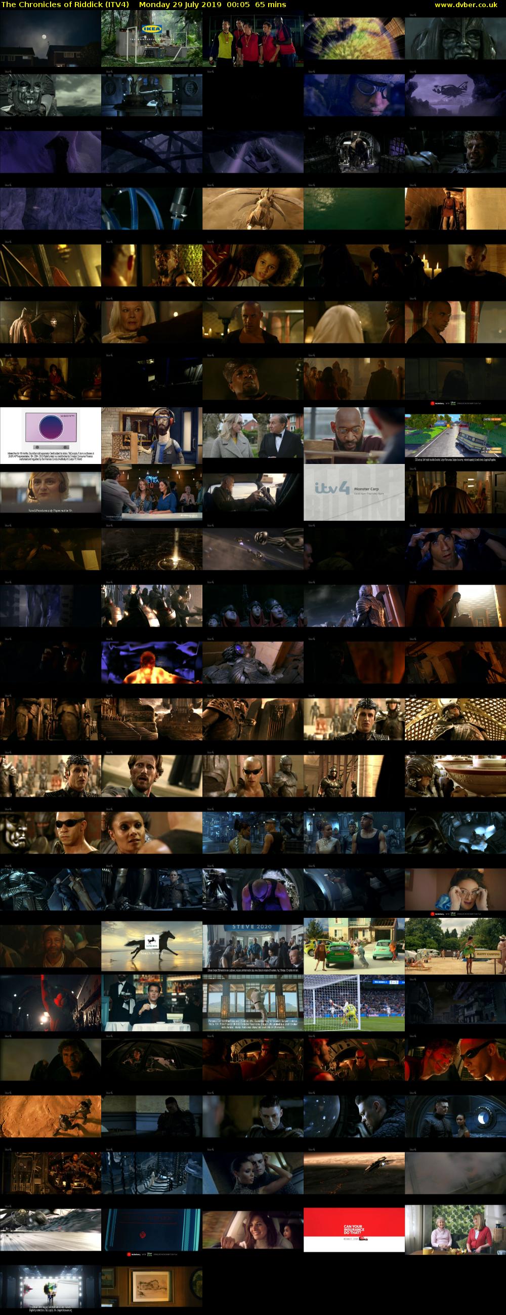 The Chronicles of Riddick (ITV4) Monday 29 July 2019 00:05 - 01:10