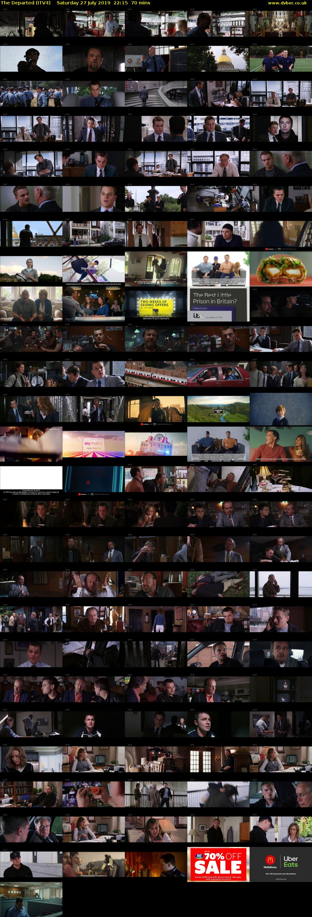 The Departed (ITV4) Saturday 27 July 2019 22:15 - 23:25