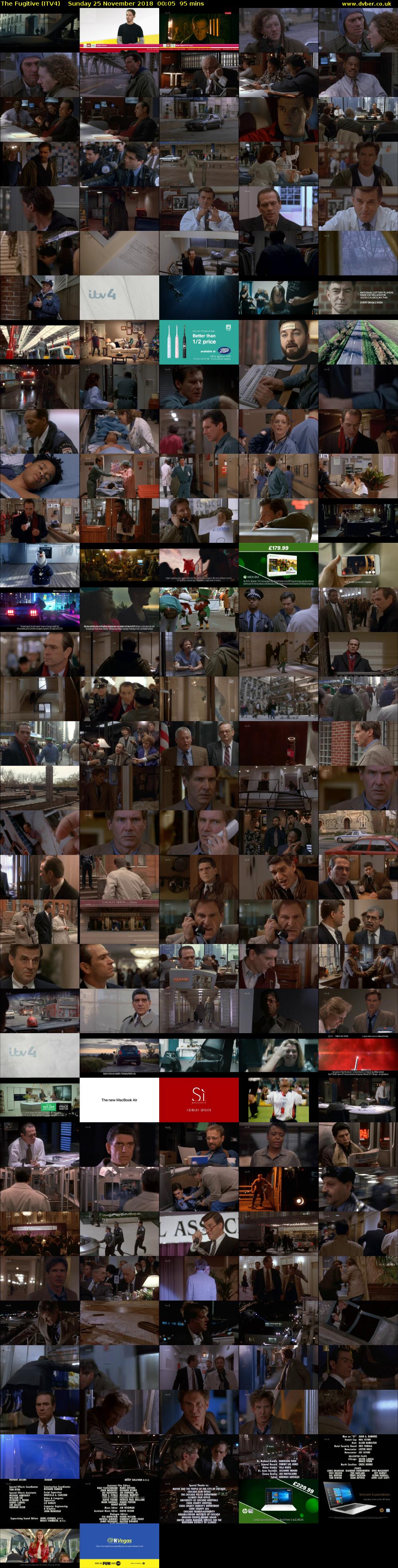 The Fugitive (ITV4) Sunday 25 November 2018 00:05 - 01:40