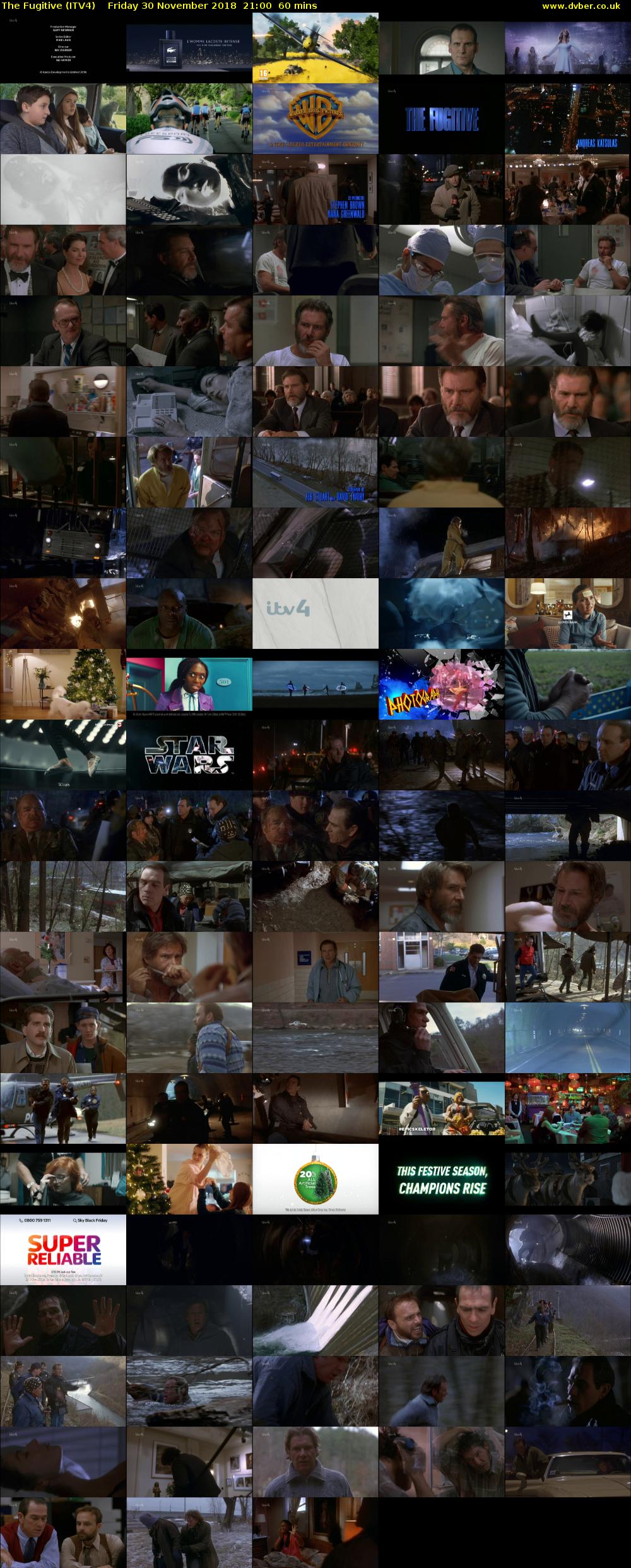 The Fugitive (ITV4) Friday 30 November 2018 21:00 - 22:00