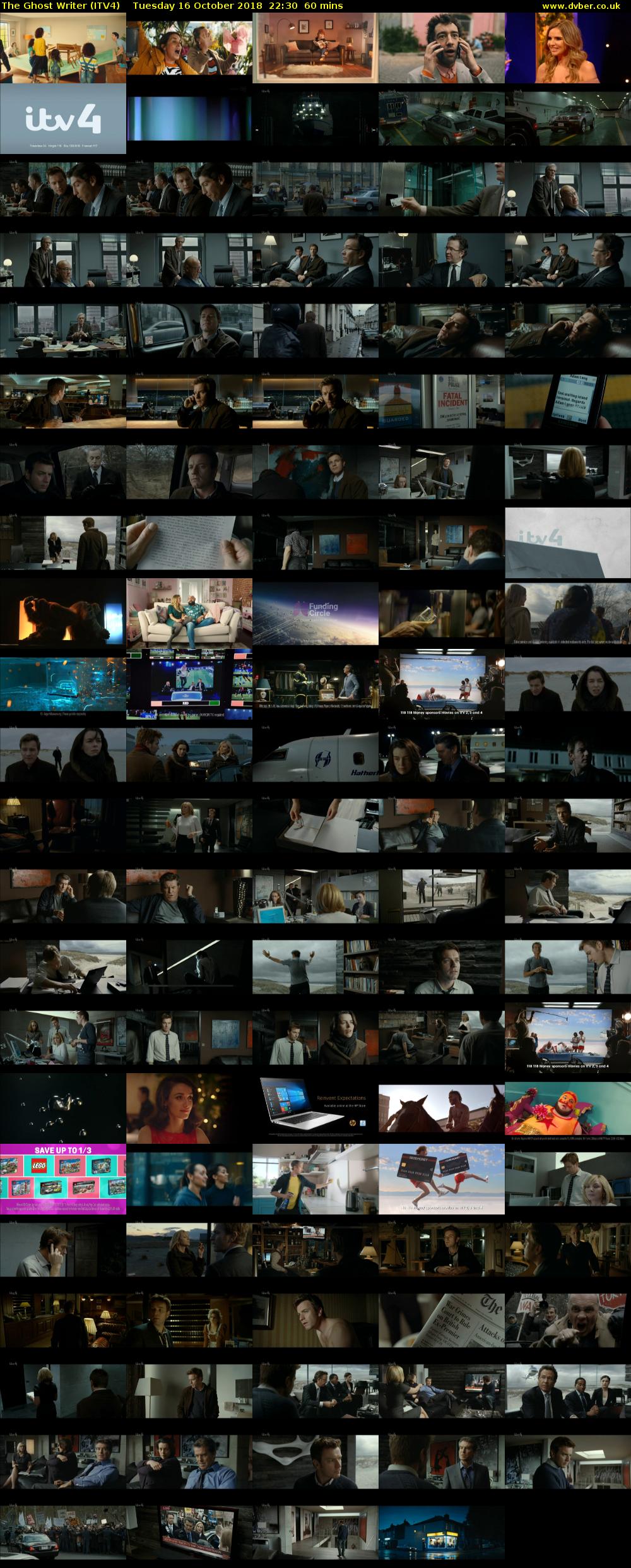 The Ghost Writer (ITV4) Tuesday 16 October 2018 22:30 - 23:30