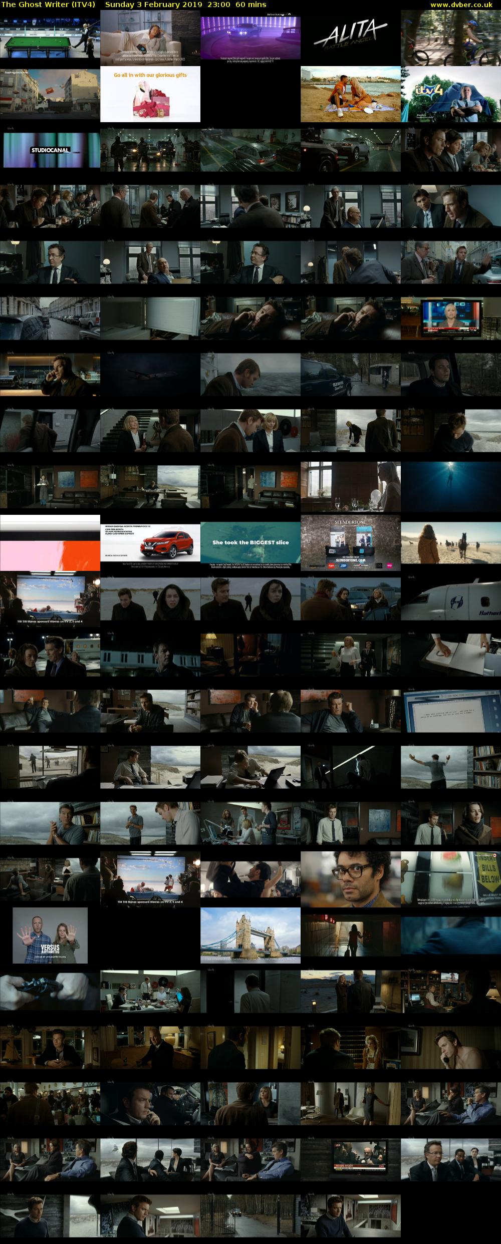 The Ghost Writer (ITV4) Sunday 3 February 2019 23:00 - 00:00