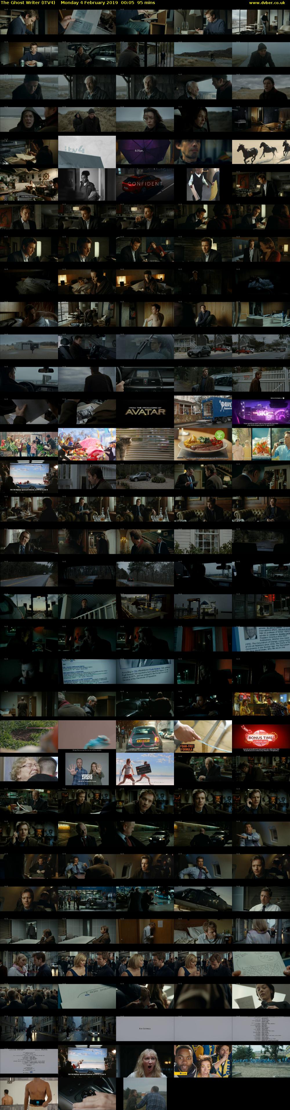 The Ghost Writer (ITV4) Monday 4 February 2019 00:05 - 01:40