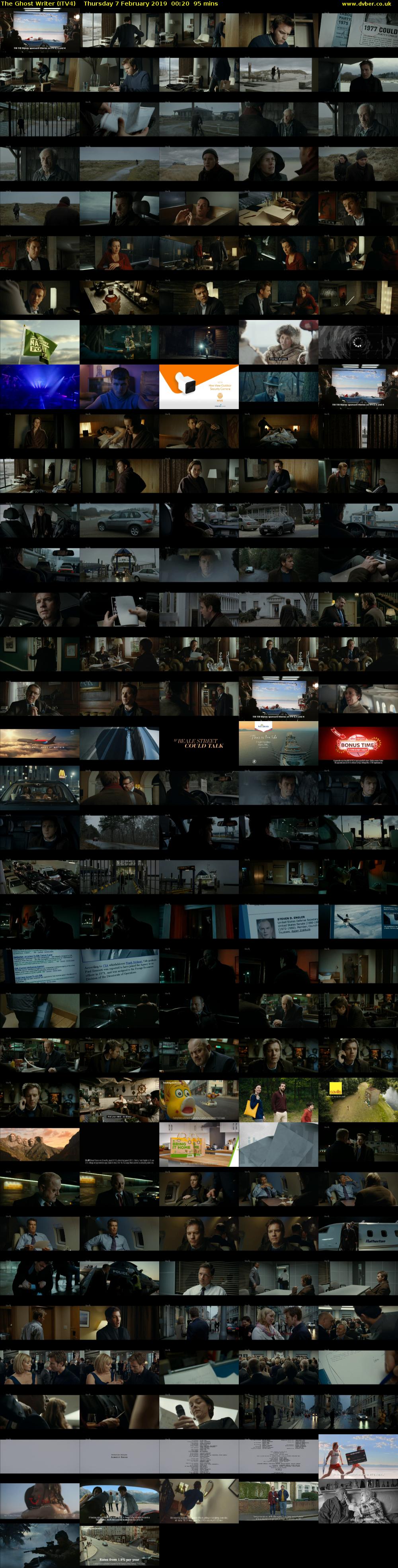 The Ghost Writer (ITV4) Thursday 7 February 2019 00:20 - 01:55