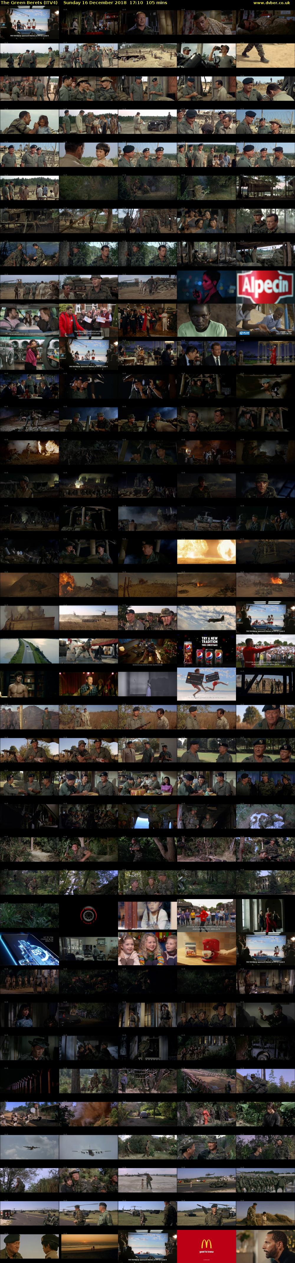 The Green Berets (ITV4) Sunday 16 December 2018 17:10 - 18:55