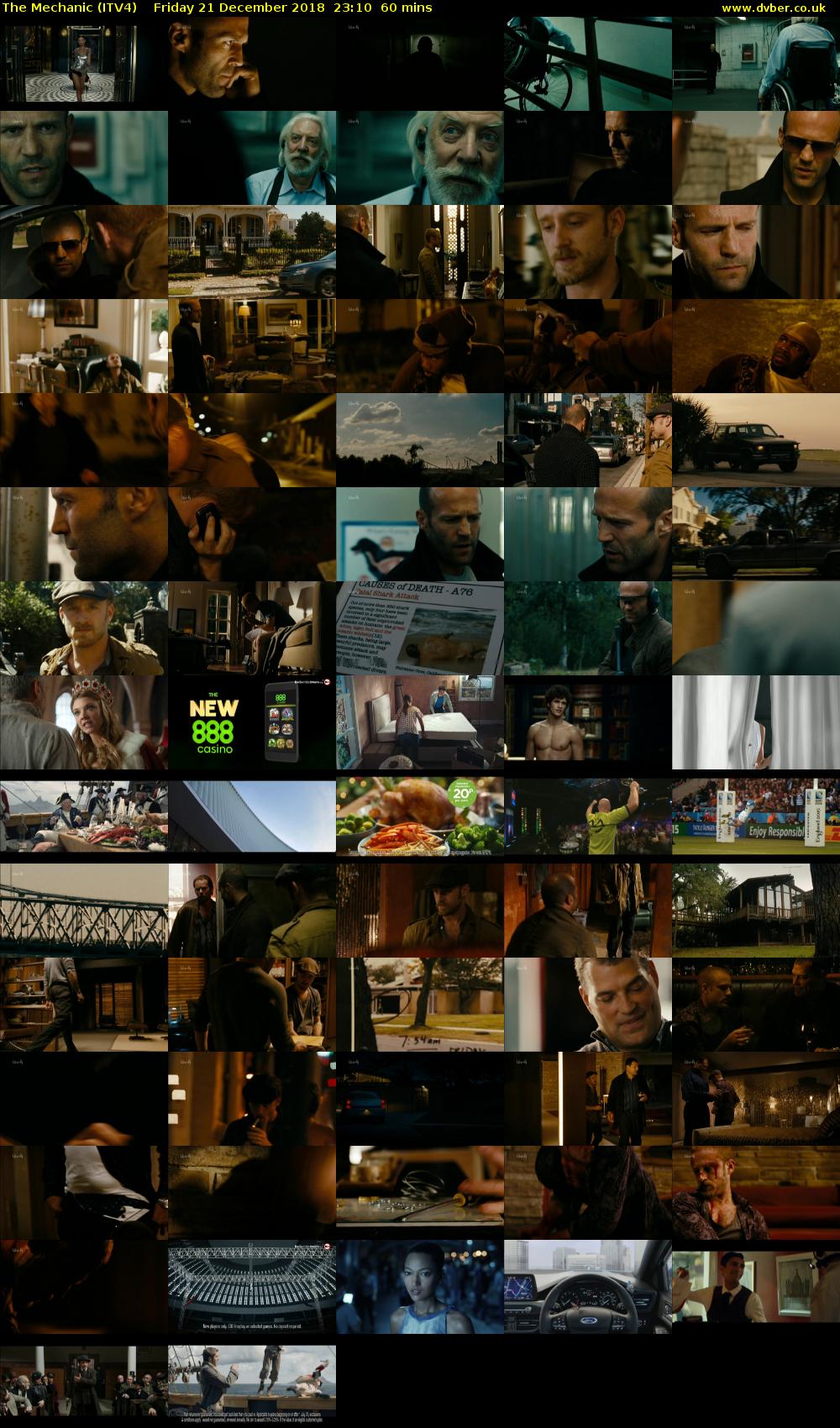 The Mechanic (ITV4) Friday 21 December 2018 23:10 - 00:10