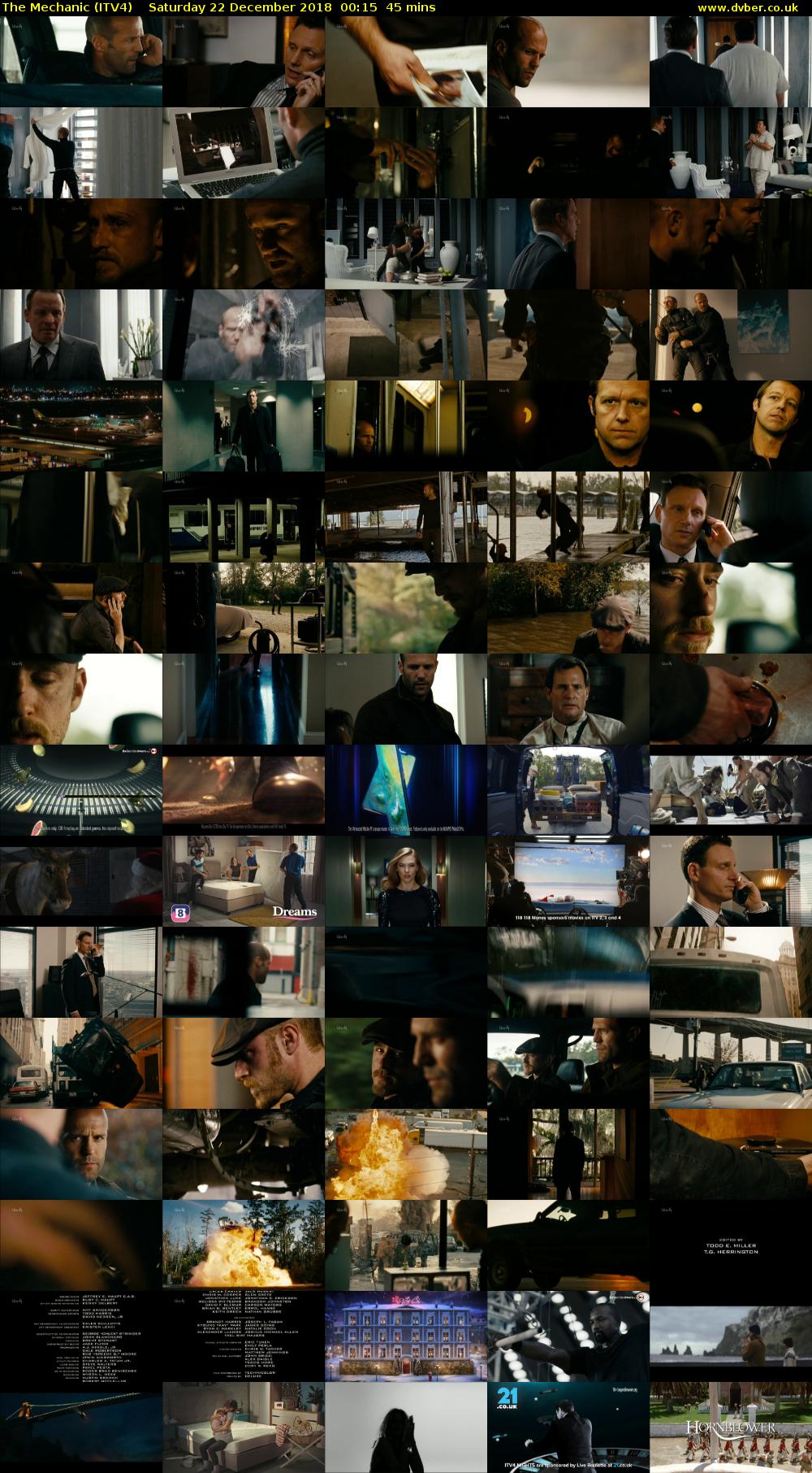 The Mechanic (ITV4) Saturday 22 December 2018 00:15 - 01:00