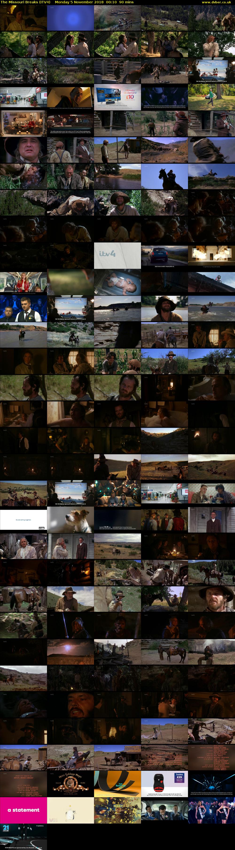 The Missouri Breaks (ITV4) Monday 5 November 2018 00:10 - 01:40