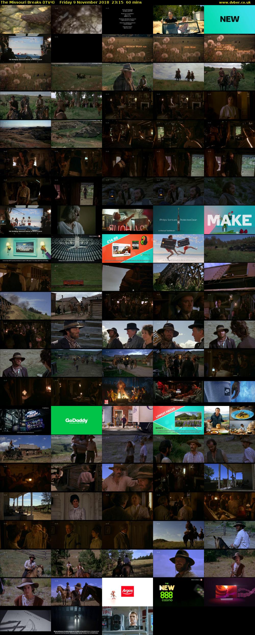 The Missouri Breaks (ITV4) Friday 9 November 2018 23:15 - 00:15