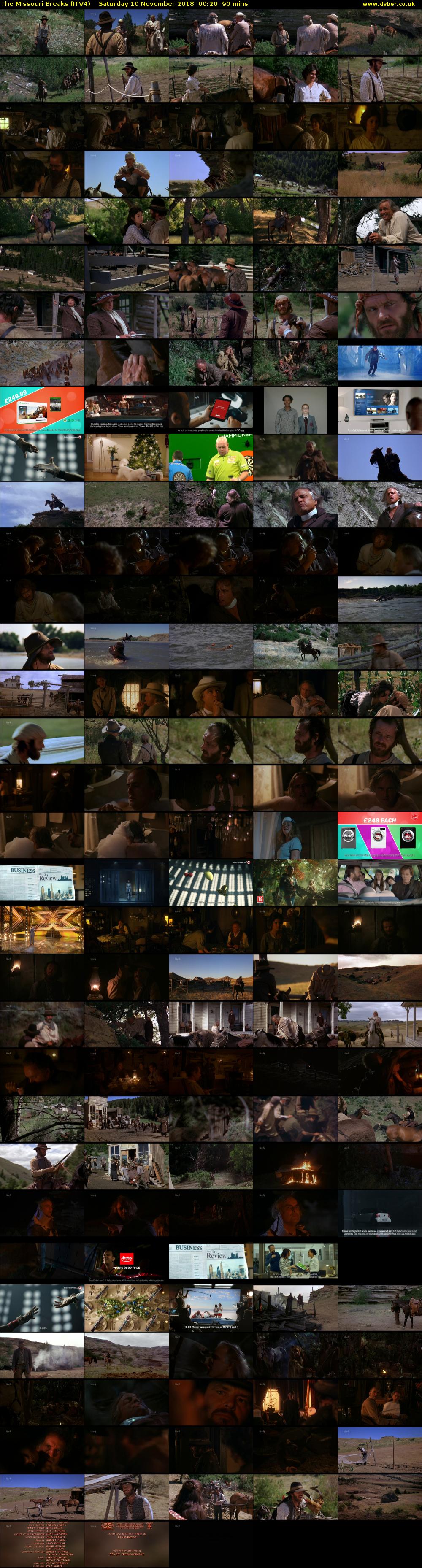 The Missouri Breaks (ITV4) Saturday 10 November 2018 00:20 - 01:50