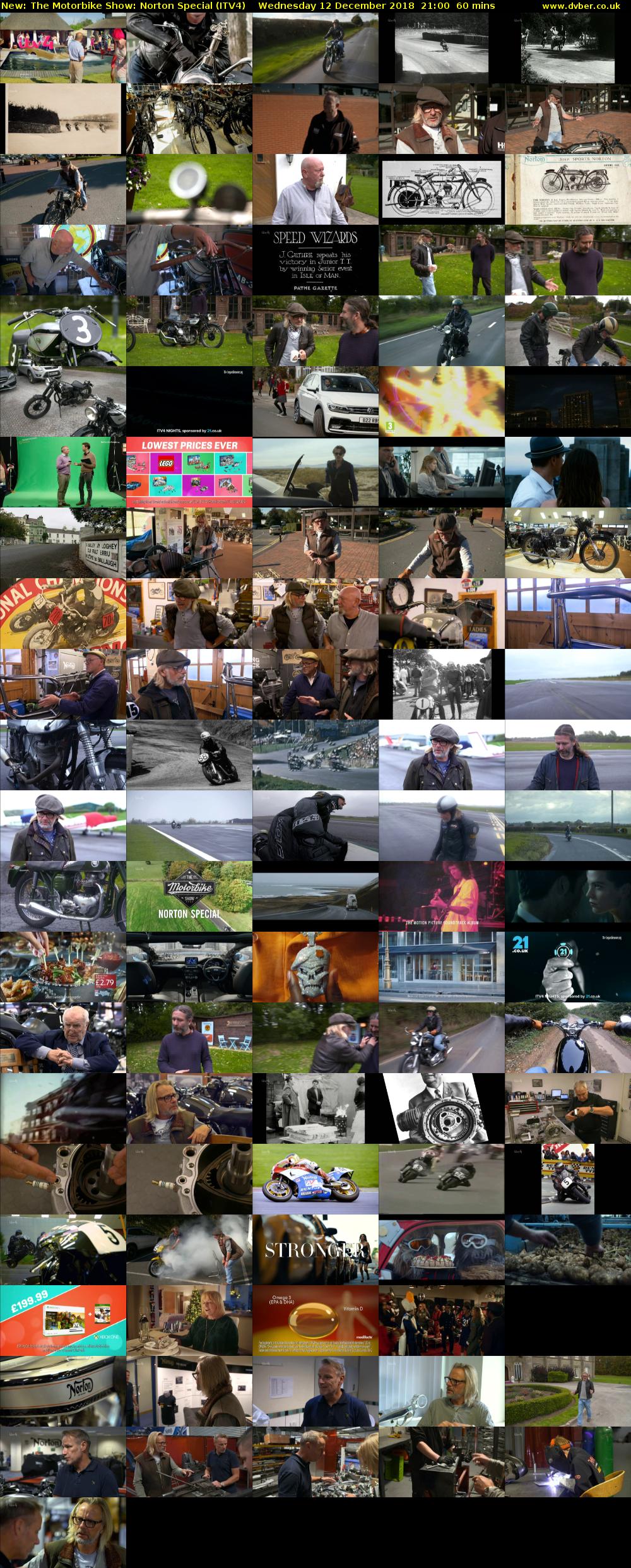 The Motorbike Show: Norton Special (ITV4) Wednesday 12 December 2018 21:00 - 22:00