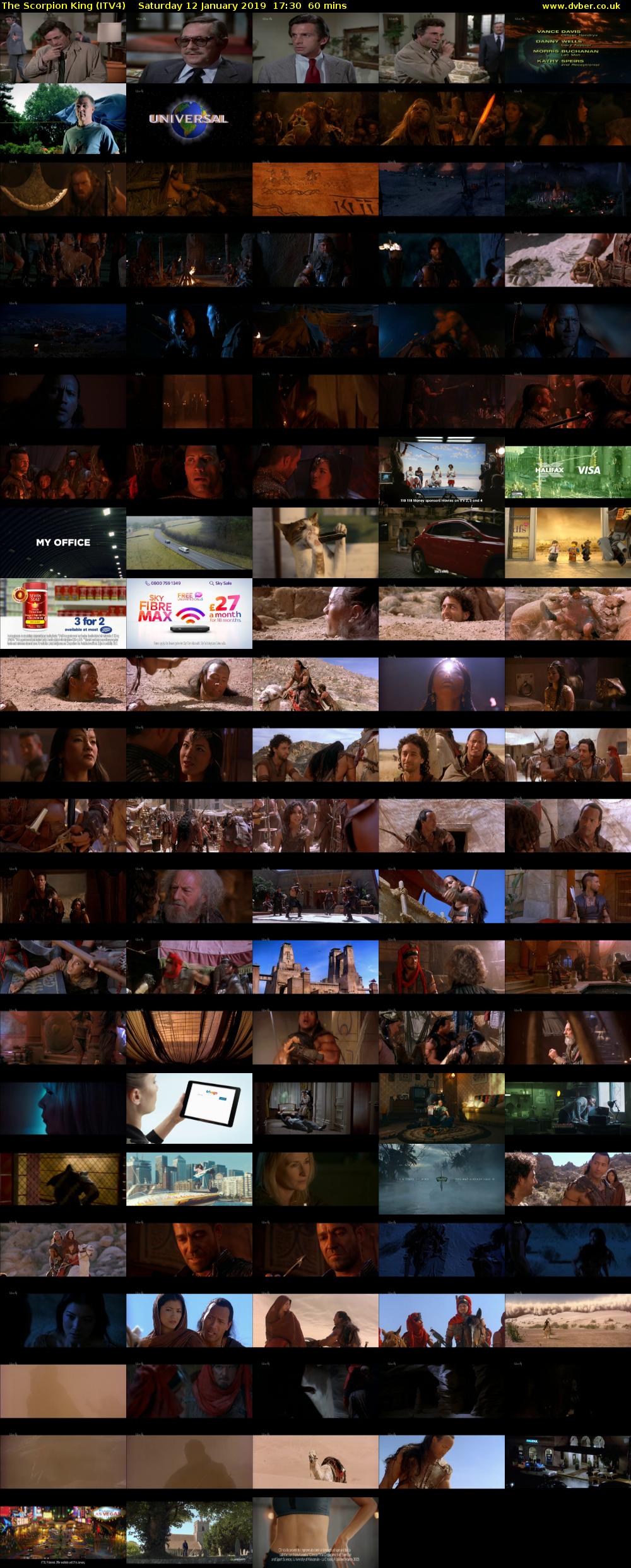 The Scorpion King (ITV4) Saturday 12 January 2019 17:30 - 18:30