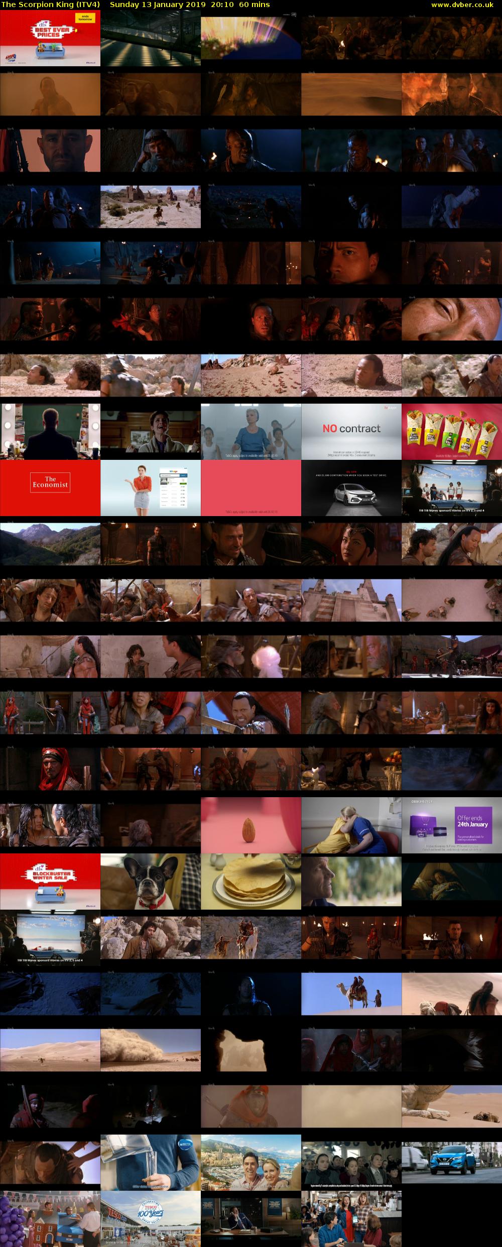 The Scorpion King (ITV4) Sunday 13 January 2019 20:10 - 21:10