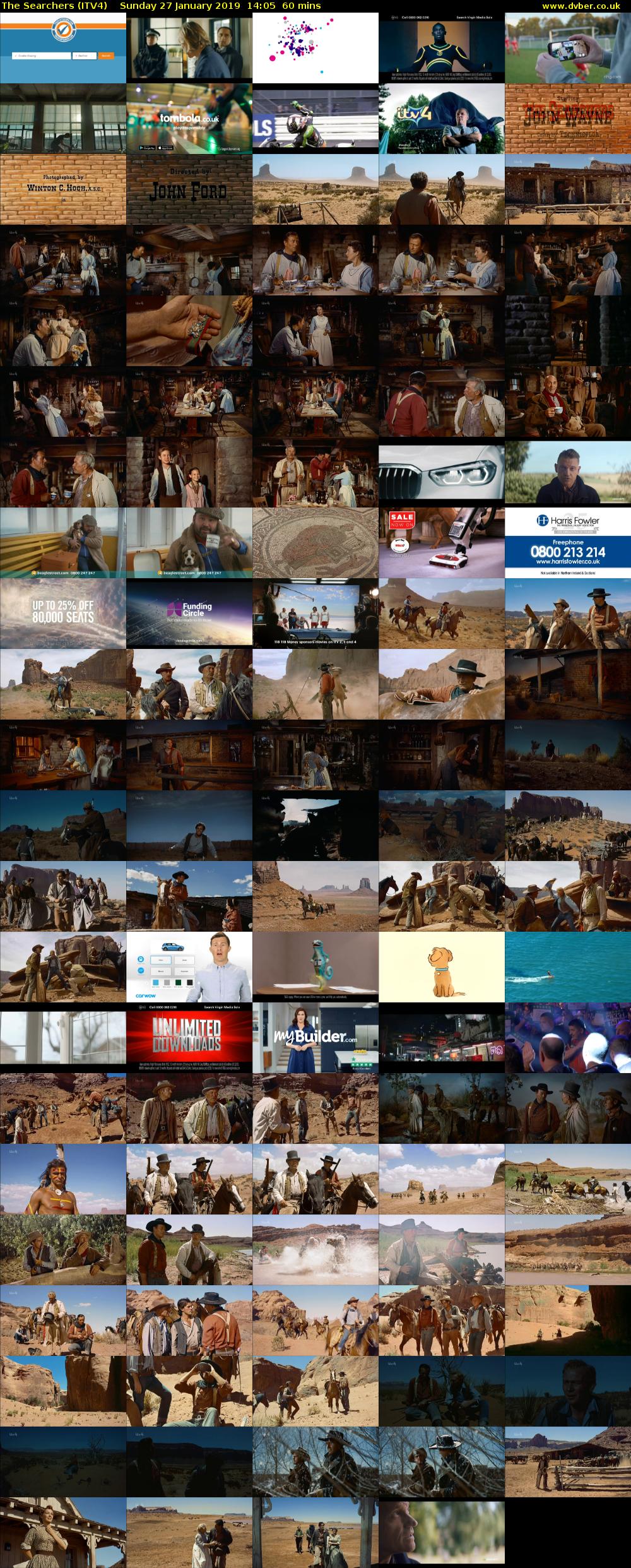 The Searchers (ITV4) Sunday 27 January 2019 14:05 - 15:05