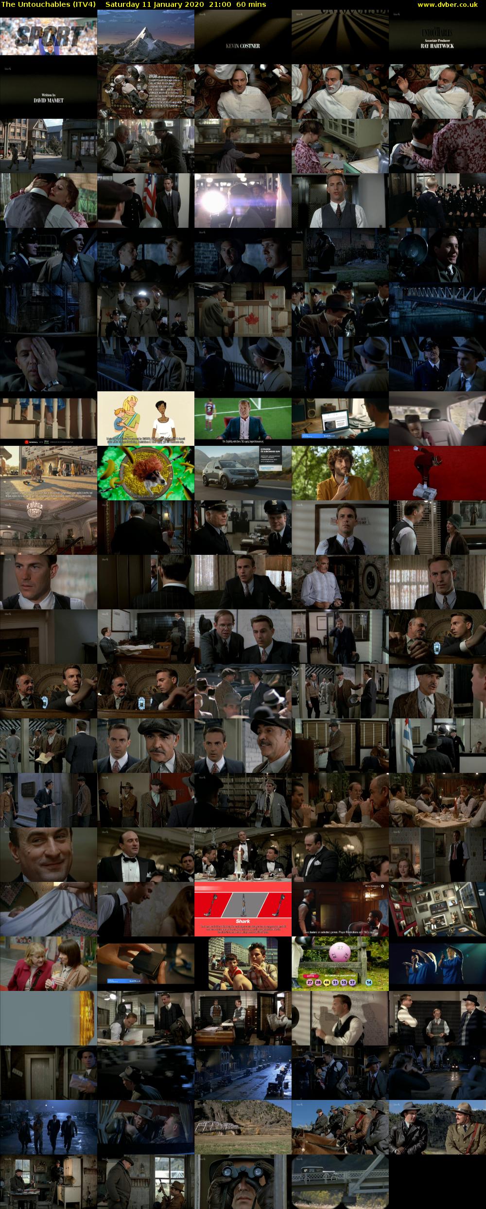 The Untouchables (ITV4) Saturday 11 January 2020 21:00 - 22:00