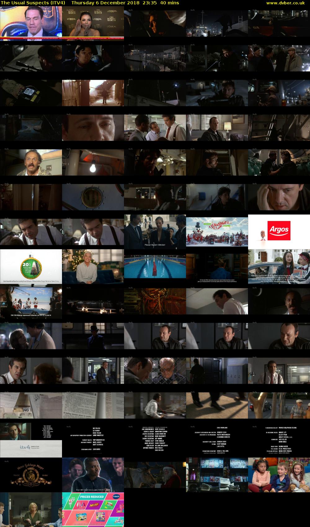 The Usual Suspects (ITV4) Thursday 6 December 2018 23:35 - 00:15