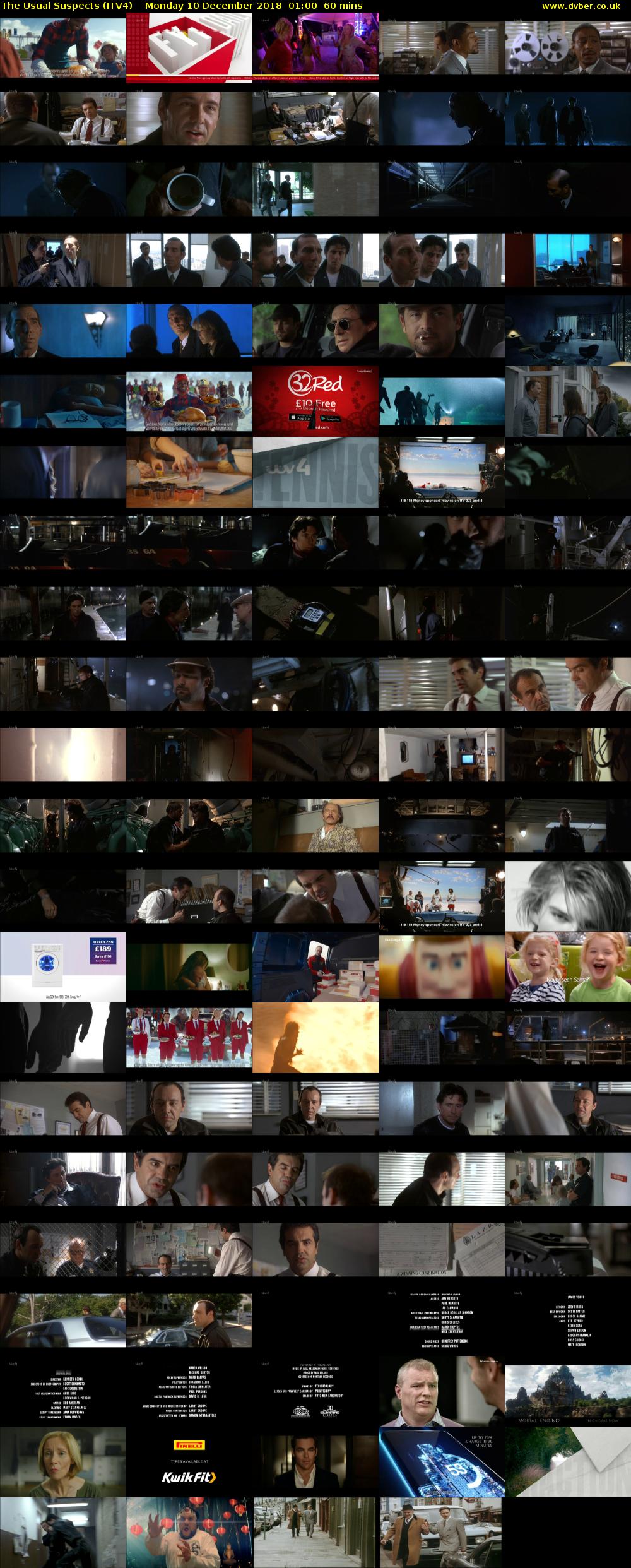 The Usual Suspects (ITV4) Monday 10 December 2018 01:00 - 02:00