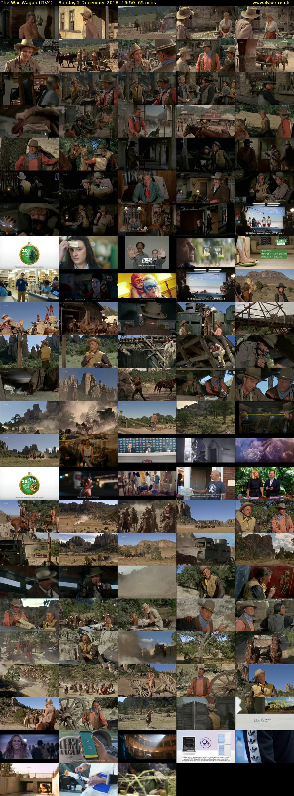 The War Wagon (ITV4) Sunday 2 December 2018 16:50 - 17:55