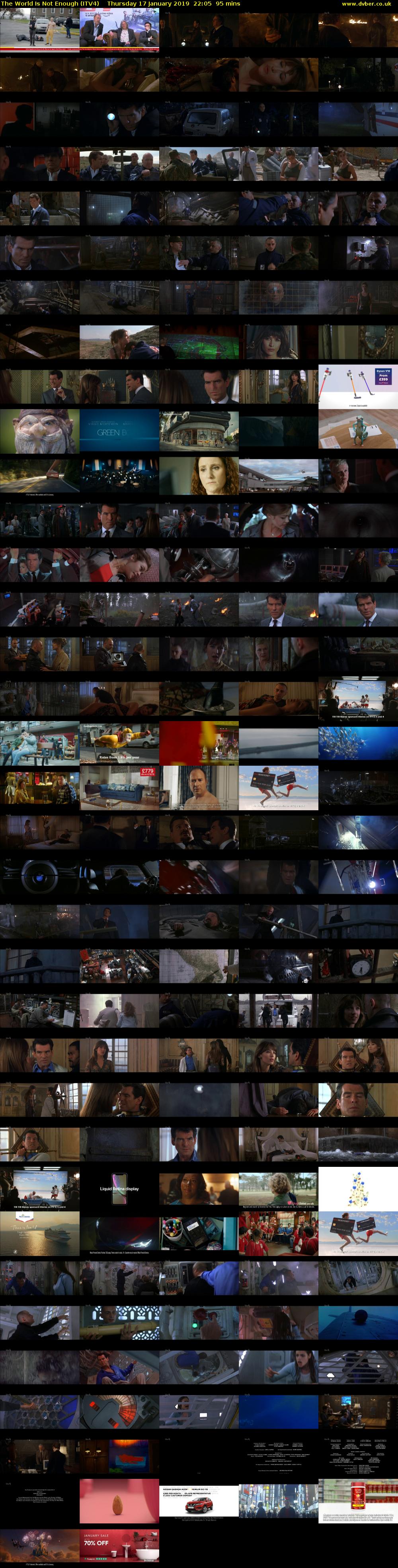 The World Is Not Enough (ITV4) Thursday 17 January 2019 22:05 - 23:40