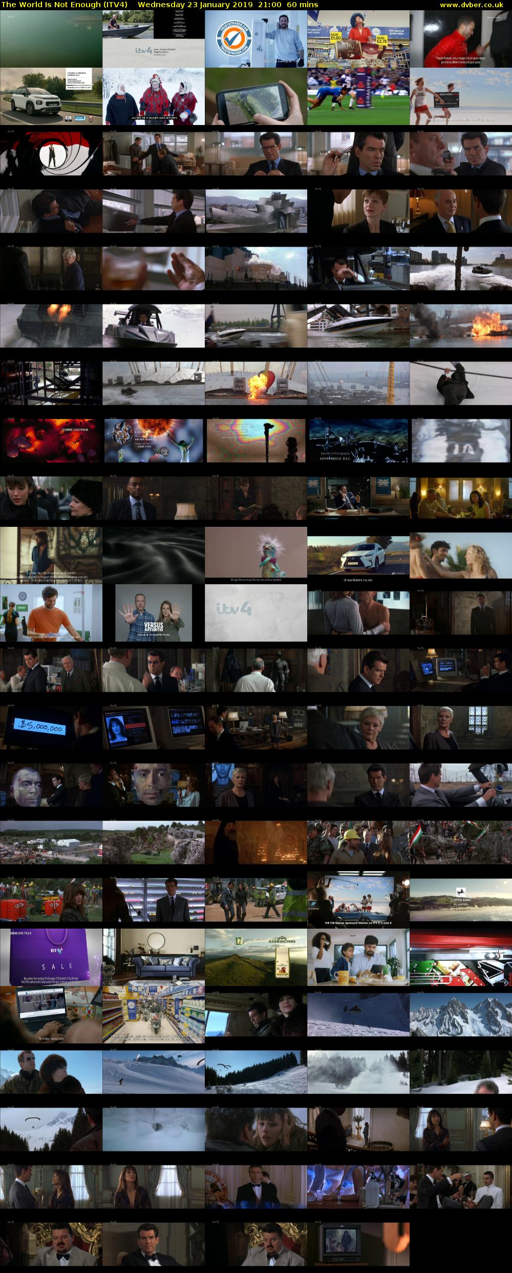 The World Is Not Enough (ITV4) Wednesday 23 January 2019 21:00 - 22:00