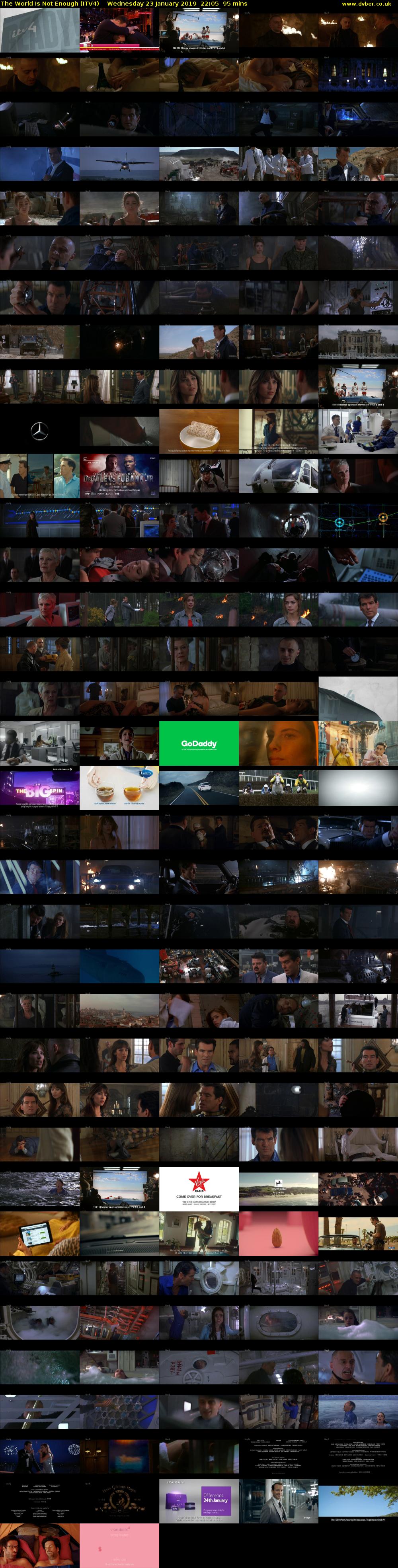 The World Is Not Enough (ITV4) Wednesday 23 January 2019 22:05 - 23:40